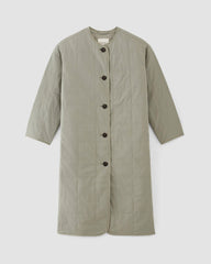 The ReNew Quilted Long Liner | Sage Green