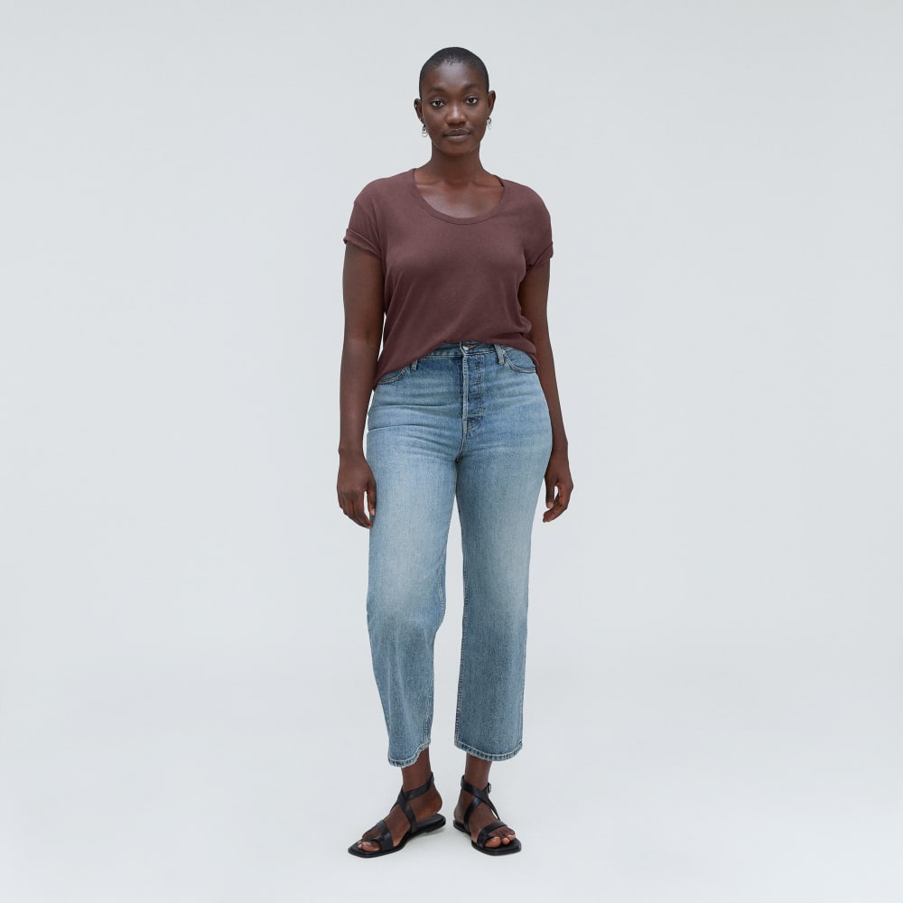 The Air Scoop-Neck Tee | Espresso