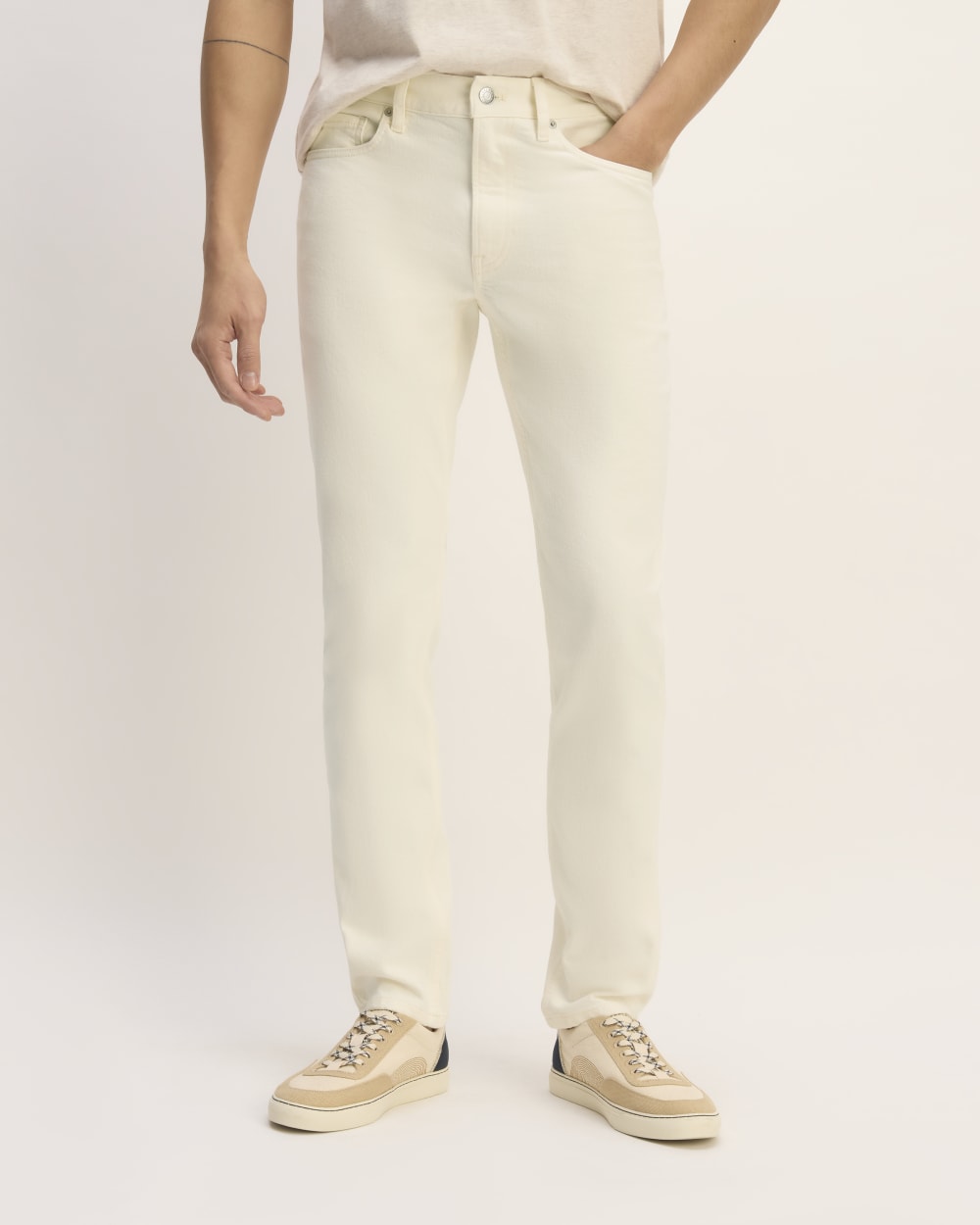 The Organic Cotton Slim-Fit Jean | Calico Ecru