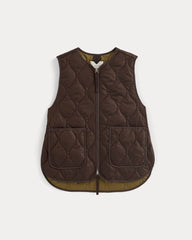 ReNew Quilted Vest | Coffee Bean