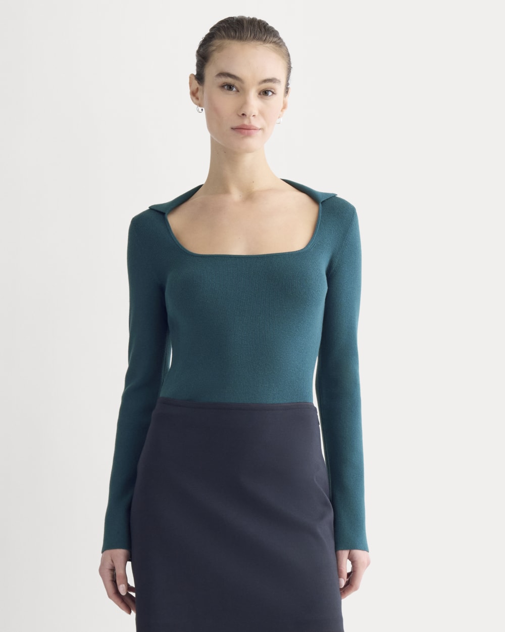 Knit Scoop-Neck Top | Reflecting Pond