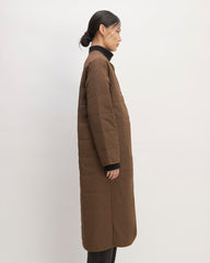 The ReNew Quilted Long Liner | Cocoa