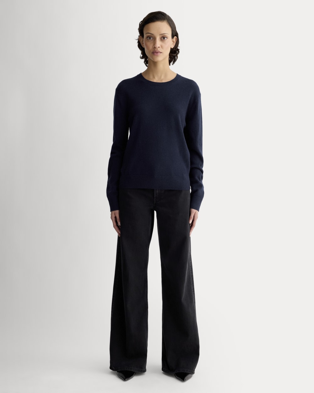The Classic Crew in Cashmere | Navy