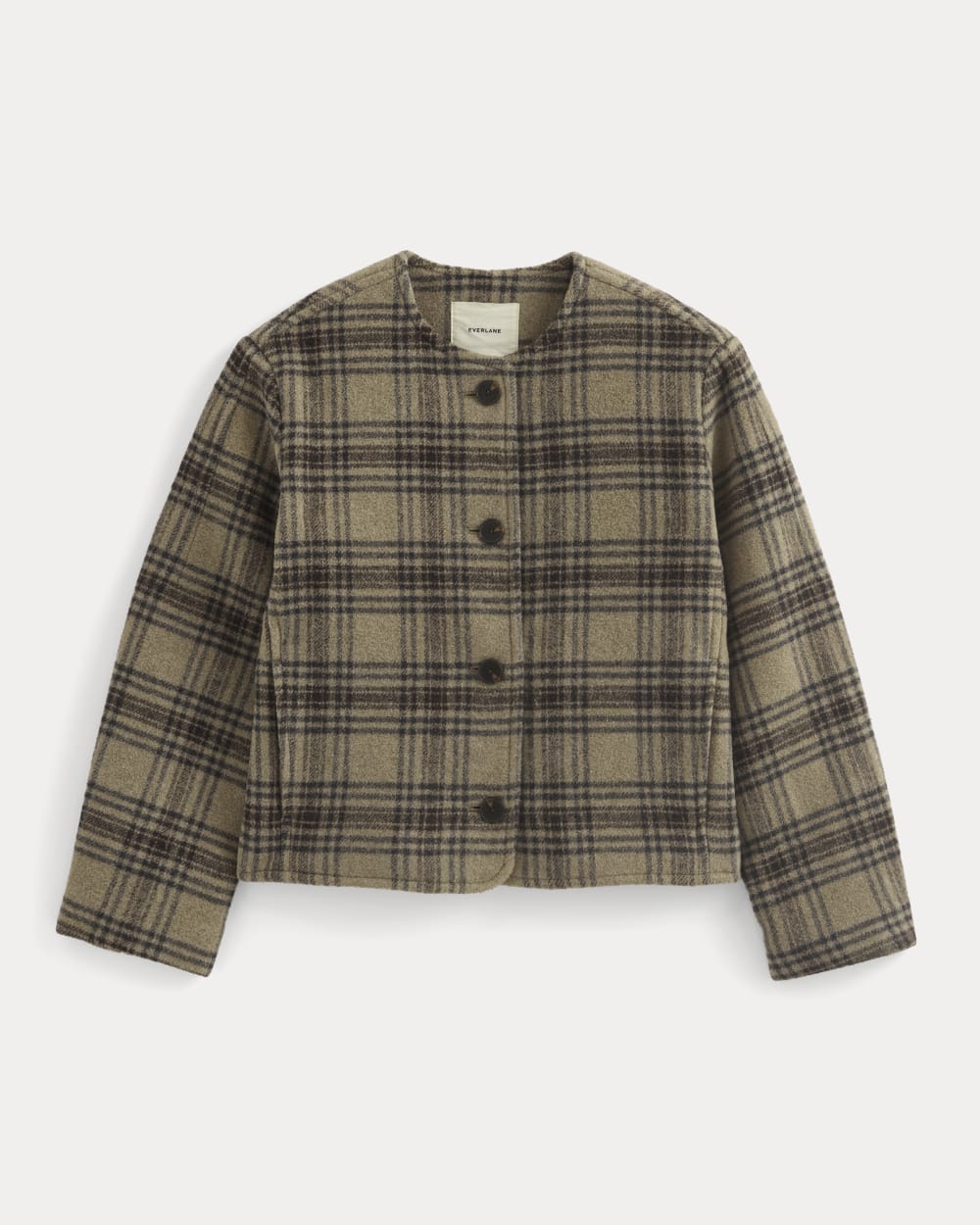 The Cocoon Coat in Wool | Chocolate Plum/Heather Charcoal