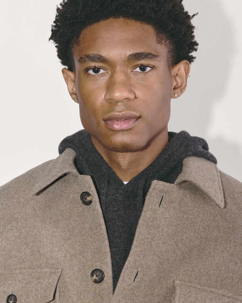 The Wool Overshirt | Heather Taupe