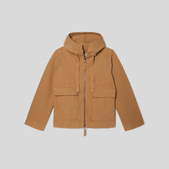 The Canvas Organic Cotton Anorak | Cappuccino