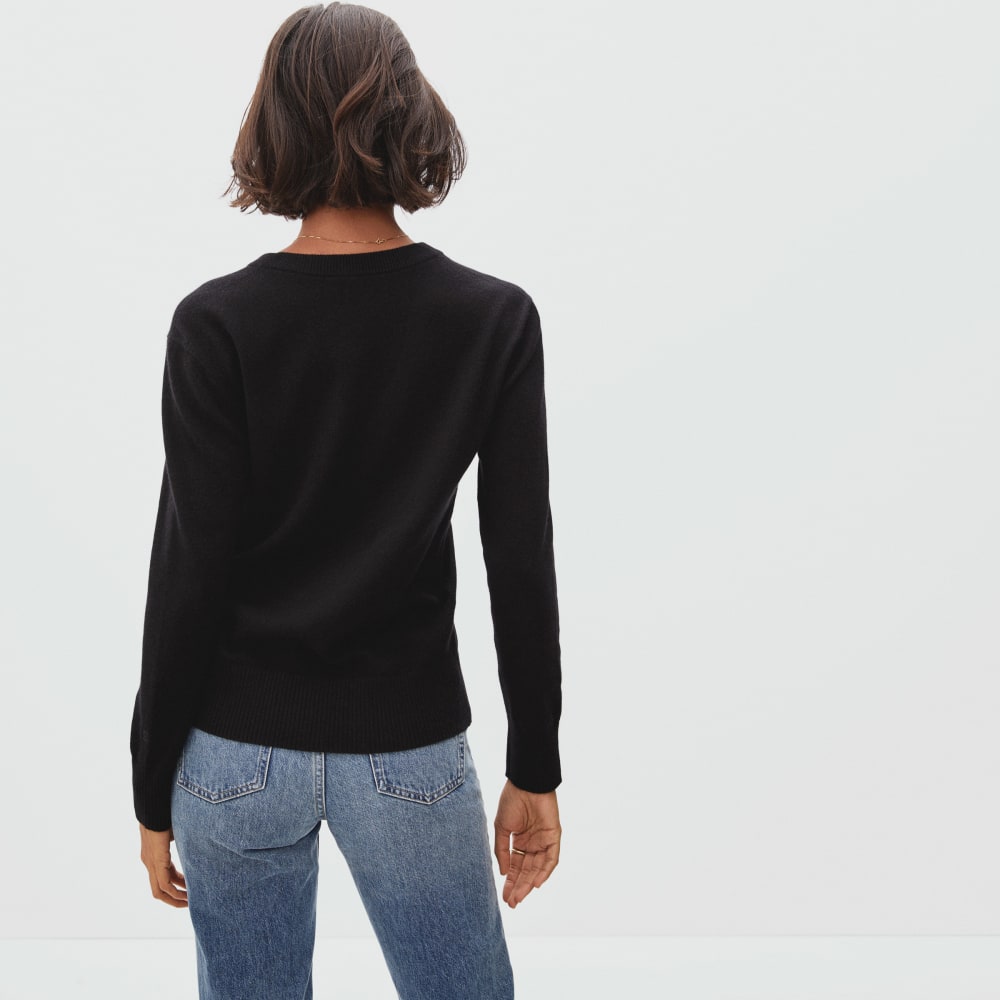 The Cashmere V-Neck | Black