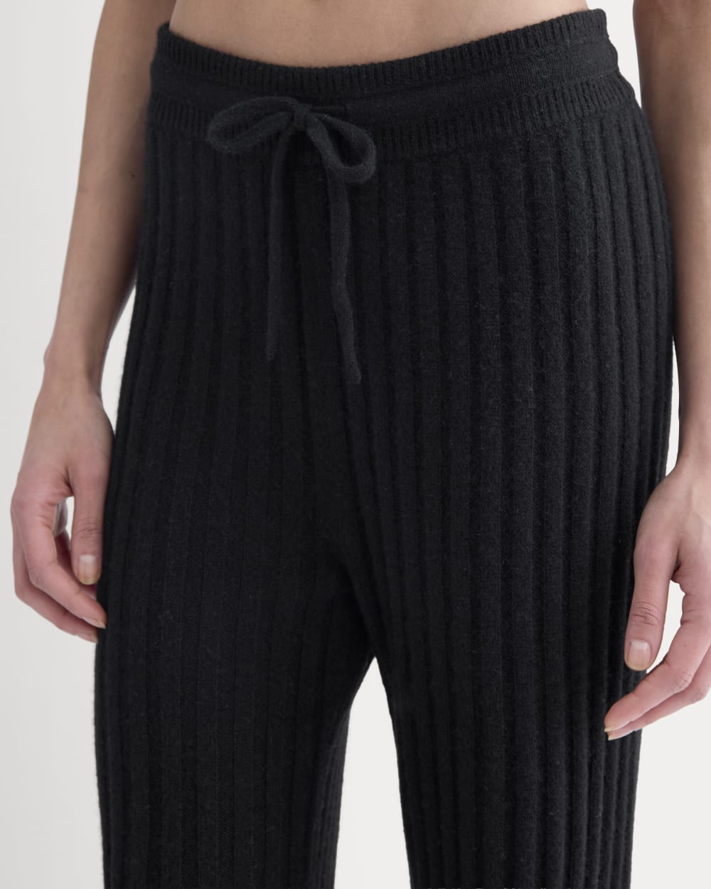 Straight-Leg Pant in Wool Cashmere | Black