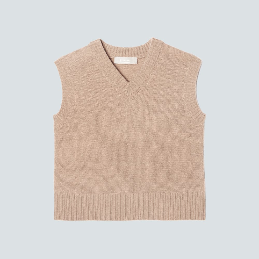 The Cashmere Vest | Light Camel