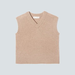 The Cashmere Vest | Light Camel